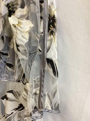 Tendency Dress Womens Medium Gray Floral Mesh Fit & Flare Midi Party Wedding