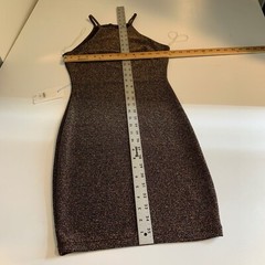 Ibiss Dress Womens XS Extra Small Muti Glare Retro Sparkle Bodycon Mini Halter