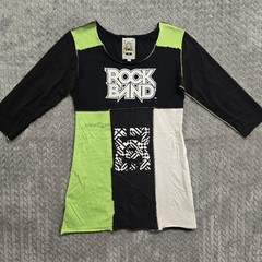 Styles Ever After Artsy Handmade Patchwork Shirt Mini Dress Medium Y2K Concert
