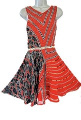 Bnwt red embellished sleeveless stunning Virgos lounge mini dress size 12