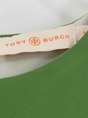 Pre-Owned Tory Burch Green Size 4 Knee Length Short Sleeve Dress