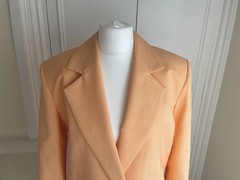 RRP £895 Yellow Orange White Blazer Dress UK6 Tailored Mini Dress Designer