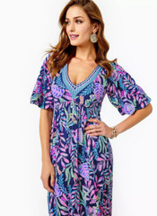 NWT LILLY PULITZER SIZE SMALL MANUELA MAXI DRESS *YOU&rsquo;VE BEEN SPOTTED* $228