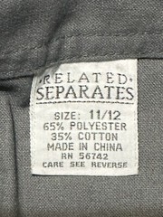 Related Separates Womens Gray Button Pockets Shirt Dress Size 11/12 New