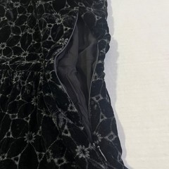 Free People Womens Floral Embroidered Velvet Mini Dress 2 Open Back Whimsigoth