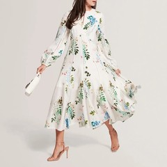 Ted Baker Dress SIZE 0 UK 6 Wedding Guest Linen Midi Party