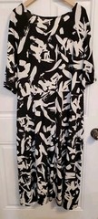 Antthony Original Sz 2X Black & White Dress