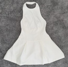BNWT ODD MUSE THE ULTIMATE MUSE DROPPED HEM MINI DRESS WHITE SIZE M RRP £125