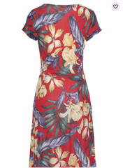 Pattern V-Neck Dress