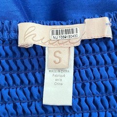 Hutch Royal Blue Midi Dress Medium Spaghetti Strap Fit Flare Wedding Guest