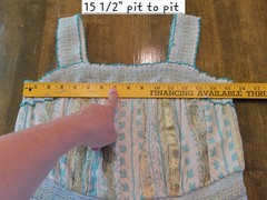 Soft Surroundings Aegean Tiered Maxi Dress Petite M Aqua Cream Gold Metallic