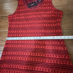 Midnight Velvet Crochet Dress Sz XL Open Knit Overlay Red Midi Whimsigoth Retro