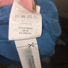 J.Crew Blue Sleeveless Fit & Flare Dress Cotton Silk Perforated Hem Size 4 READ