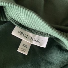 Prologue Mock Neck Belted Sleeveless Maxi Dress Green Size 2XL Pockets Side Slit