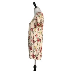 Vintage Floral Short Dress Size S Feminine Romantic David Dart Short Sleeve BOHO
