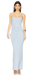 Revolve Michael Costello Briggs Gown Baby Blue size L NWT $299msrp