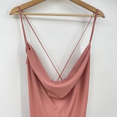 Michael Costello x REVOLVE | NWT Braxton Dress in Rose Maxi Cowl Slip Dress L