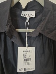 Ganni Broderie Anglais dress organic cotton women&rsquo;s black in size EU 38