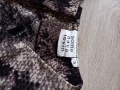 Some Days Lovin Grey Snakeskin Print Flared Dress Casual Smart Holiday UK8/10