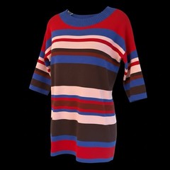 KnitBest Multicolor Striped Sweater Dress Size M