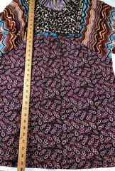 Uncle Frank Dress Shift 3/4 Sleeve Multi Pattern – Women Size L