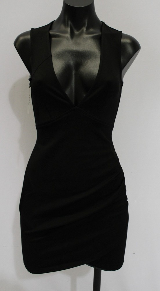 Superdown Women&rsquo;s Solid Back Zip Skye Mini Dress JL3 Black Size XS NWT