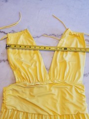 LOVE HIGHLIGHT Yellow light JUMPSUITE dress Women&rsquo;s 2XL curvy wide leg E2
