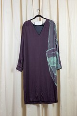DRIES VAN NOTEN Dress purple + turquoise Size 40