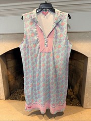 Simply Southern Dress with Turtles in Pastels with Pink Trim