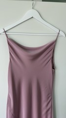 Aritzia Babaton Fonda Satin Dress Size M Dusty Pink Color