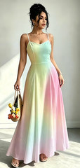 Elegant Vintage Print Dress Commute Date Vacation Ready