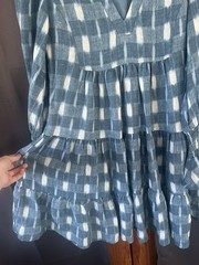 Tuckernuck Pomander Place Blue Ikat Kenzo Dress Size XS