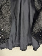 Chelsea & Violet Sequin Velvet Mini Sheath Cocktail Black Dress Size M