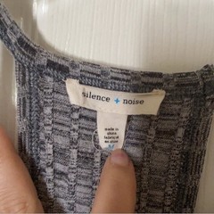 UO Silence + Noice Gray Bodycon High Neck Mini Dress Size: M