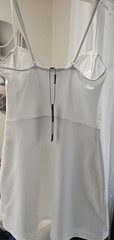 ​Fashion Nova Jamie Corset Lace Mini Dress White Size M NWT