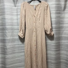 Rachel Pally Agnes Midi Dress Size M Natural Linen Rayon Blend Boho Romantic