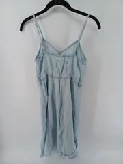 Universal Thread Womens Spaguetti Straps Mini Dress Blue X-Small missing belt.