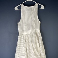 Cupshe Sleeveless Dress Size Large White Black Lines NWT