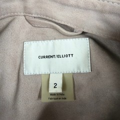 Current/Elliott Womens Purple Belted Short Sleeve Utility Shirt Dress Size 2