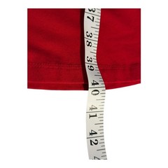 eShakti Red Navy Nautical Button Strap A Line Dress Size 0