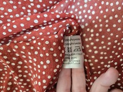 COLLECTIF Vintage Mariana red polkadot long sleeve maxi dress S/6
