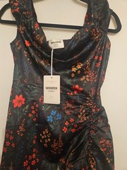 Whisper Dress size Large new with tag. Side zipper w/very little stretch