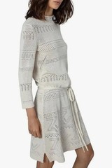 Zadig & Voltaire Cecily ZV Monogram Linen Blend Dress, Sz. Large, NWT!