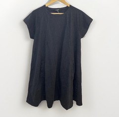 Me+Em Women’s 14 Black Slub Jersey Raglan Dress with Pockets 100% Cotton