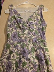 Ann Taylor Loft Floral Dress Size 0 Sleeveless Side Zipper Women&rsquo;s Clothing