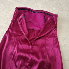 Strapless Dress In Fuchsia. Size 11/12. Good Condition. See Photos