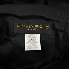 Donna Ricco Womens Dress sz 12 Black Modern City Chic Classic Minimalist VINTAGE