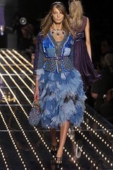 Louis Vuitton Runway Blue Sequin Ruffle Stunning Jacket/Skirt!!
