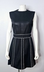 Vintage Black And White MOD Dress By Bleeker Street