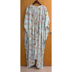 Tribe Kelley Bella Boho Beach Goddess Chiffon Maxi Kaftan Cover Up Dress L/XL